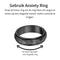 Anxiety Ring - (Glans) - Stress Ring - Fidget Ring - Anxiety Ring For Finger - Draaibare Ring - Spinning Ring - Zwartkleurig RVS - (17.50 mm / maat 55)