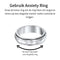 Anxiety Ring - (Glans) - Stress Ring - Fidget Ring - Anxiety Ring For Finger - Draaibare Ring - Spinning Ring - Zilverkleurig RVS - (17.25 mm / maat 55)
