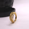 Anxiety Ring - (Golf) - Stress Ring - Fidget Ring - Anxiety Ring For Finger - Draaibare Ring Dames - Spinning Ring - Spinner Ring - (Zilver 925) Gold-Plated
