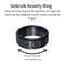 Anxiety Ring - (Grieks) - Stress Ring - Fidget Ring - Fidget Toys - Draaibare Ring - Spinning Ring - Zwartkleurig RVS - (17.25 mm / maat 54)