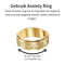 Anxiety Ring - (Keltisch) - Stress Ring - Fidget Ring - Anxiety Ring For Finger - Draaibare Ring - Spinning Ring - Goudkleurig RVS - (19.75 mm / maat 62)