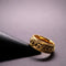 Anxiety Ring - (Ketting) - Stress Ring - Fidget Ring - Anxiety Ring For Finger - Draaibare Ring - Spinning Ring - Goud-Goud kleurig RVS - (18.50mm / maat 58)