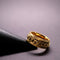 Anxiety Ring - (Ketting) - Stress Ring - Fidget Ring - Anxiety Ring For Finger - Draaibare Ring - Spinning Ring - Goud-Goud kleurig RVS - (17.00mm / maat 53)