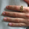 Anxiety Ring - (Ketting) - Stress Ring - Fidget Ring - Anxiety Ring For Finger - Draaibare Ring - Spinning Ring - Goud-Goud - (20.75mm / maat 65)