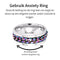 Anxiety Ring - (Kettinkje) - Stress Ring - Fidget Ring - Anxiety Ring For Finger - Draaibare Ring - Spinning Ring - Regenboogkleurig RVS - (17.50 mm / maat 55)