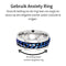 Anxiety Ring - (Kettinkje) - Stress Ring - Fidget Ring - Anxiety Ring For Finger - Draaibare Ring - Fidget Toys - Blauw - (15.75mm / maat 49)