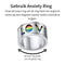 Anxiety Ring - (Love) - Stress Ring - Fidget Ring - Draaibare Ring - Angst Ring - Spinner Ring - Zilverkleurig RVS - (21.25 mm / maat 67)