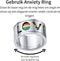 Anxiety Ring - (Love) - Stress Ring - Fidget Ring - Draaibare Ring - Angst Ring - Spinner Ring - Zilverkleurig RVS - (17.00 mm / maat 53)