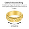 Anxiety Ring - (Noors) - Stress Ring - Fidget Ring - Draaibare Ring - Spinning Ring - Spinner Ring - Goudkleurig RVS - (20.50 mm / maat 64)