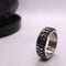 Anxiety Ring - (Noors) - Stress Ring - Fidget Ring - Draaibare Ring - Spinning Ring - Spinner Ring - Zilverkleurig RVS - (19.50 mm / maat 61)