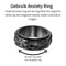 Anxiety Ring - (Ogen) - Stress Ring - Fidget Ring - Draaibare Ring - Spinning Ring - Spinner Ring - Zwartkleurig RVS - (16.50 mm / maat 52)