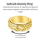 Anxiety Ring - (Ogen) - Stress Ring - Fidget Ring - Draaibare Ring - Spinning Ring - Spinner Ring - Goudkleurig RVS - (18.00 mm / maat 57)