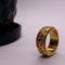 Anxiety Ring - (Ogen) - Stress Ring - Fidget Ring - Draaibare Ring - Spinning Ring - Spinner Ring - Goudkleurig RVS - (20.25 mm / maat 64)