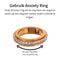 Anxiety Ring - (Steentjes) - Stress Ring - Fidget Ring - Anxiety Ring For Finger - Draaibare Ring Dames - Spinning Ring - Spinner Ring - Rosé goudkleurig RVS - (19.75 mm / maat 62)