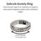 Anxiety Ring - (Steentjes) - Stress Ring - Fidget Ring - Anxiety Ring For Finger - Draaibare Ring Dames - Spinning Ring - Spinner Ring - Zilverkleurig RVS - (16.50 mm / maat 52)