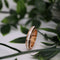 Anxiety Ring - (Steentjes) - Stress Ring - Fidget Ring - Anxiety Ring For Finger - Draaibare Ring Dames - Spinning Ring - Spinner Ring - Rosé goudkleurig RVS - (19.75 mm / maat 62)