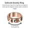 Anxiety Ring - (ster maan) - Stress Ring - Fidget Ring - Draaibare Ring - Overprikkeld Brein - Spinner Ring - Koperkleurig RVS - (21.50 mm / maat 68)
