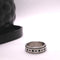 Anxiety Ring - (Sterretjes) - Stress Ring - Fidget Ring - Draaibare Ring - Spinning Ring - Spinner Ring - Zilverkleurig RVS - (19.00 mm / maat 60)