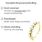 Anxiety Ring - Stress Ring - Fidget Ring - Anxiety Ring For Finger - Draaibare Ring Dames - Spinning Ring - Spinner Ring - Zilver 925 Gold Plated - (18.50 mm / maat 58)