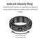 Anxiety Ring - (zon maan) - Stress Ring - Fidget Ring - Draaibare Ring - Spinning Ring - Spinner Ring - Zwart Kleurig - (20.00 mm / maat 63)
