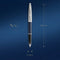 Waterman Carène vulpen | Metaal-blauwe lak met palladium detail | Gebeitelde dop | 18K Gouden fijne penpunt