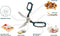 Anysharp 5-in-1 schaar essentials - Zwart/blauw