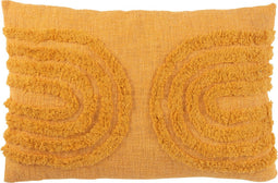 J-Line kussen U-vorm Patroon - katoen - perzik