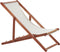 ANZIO - Strandstoel set van 2 - Donkerhout/Bloemen - Polyester