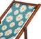 ANZIO - Strandstoel set van 2 - Donkerhout/Bloemen - Polyester