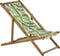 ANZIO - Strandstoel set van 2 - Lichthout/Groen/Palm - Polyester