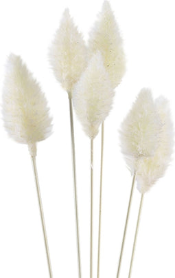 PTMD Leaves Plant Zee Hulst Kunsttak - 64 x 8 x 5 cm - Wit