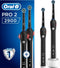 Oral-B Pro 2 - Elektrische Tandenborstel - 100% meer tandplakverwijdering - Zwart (2 stuks)