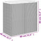vidaXL - Plantenbak - 80x40x80 - cm - poly - rattan - zwart
