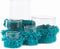 De Oh My Gee Kaarsenhouder - Aqua - S - Set van 4