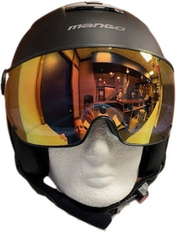 Mango Snow Free Special - Skihelm met vizier - ABS-schaal - zwart - maat 55-57 cm