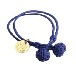 Paul Hewitt Knotbracelet PH-KB-NW-S-G - Armband - Nylon - Blauw / Wit - 18 cm
