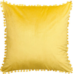 AERANGIS - Sierkussen set van 2 - Geel - 45 x 45 cm - Fluweel