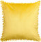 AERANGIS - Sierkussen set van 2 - Geel - 45 x 45 cm - Fluweel