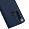 Dux Ducis Hoesje Met Pasjeshouder Geschikt voor Motorola Moto G Pro - Dux Ducis Slim Softcase Bookcase - Donkerblauw