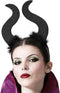 Halloween/horror verkleed diadeem/tiara - grote duivel hoorns - kunststof - dames/meisjes