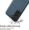 imoshion Hoesje Geschikt voor Samsung Galaxy S21 Hoesje - Ruimte voor 2 pasjes - imoshion Backcover met pasjeshouder - Donkerblauw