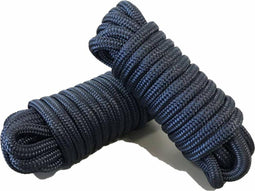 U-rope Luxe landvast 12mmx12m - 16-voudig gevlochten polyester - Navy