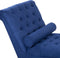 MURET - Chaise longue - Blauw - Symmetrisch - Polyester