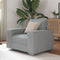 vidaXL - Lichtgrijze - Fauteuil - - - 59 - cm - Bekleding