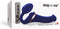 Strap-On-Me - Vibrerende Strapless Strap-on Voorbinddildo Met Luchtdruk Stimulatie - Paars