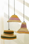 Bonheur du Jour Hanglamp Cake Bohemian gevlochten hanglamp in sea rush - Ø34xH18cm - Vert