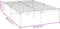 vidaXL - Bedframe - metaal - zwart - 120x190 - cm