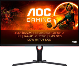 AOC AGON U32G3X Rood, Zwart
