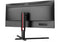AOC U34G3XM/EU Rood, Zwart