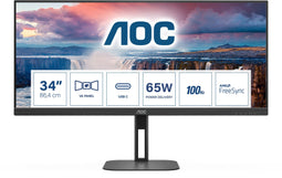 AOC U34V5C/BK Zwart